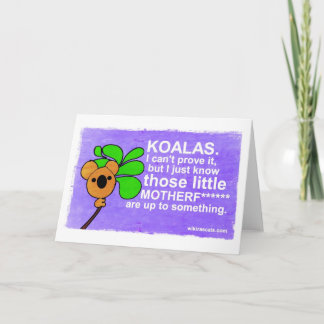 Koalas sind in der Lage, etwas zu tun Karte