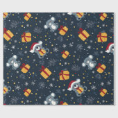Koalas und Geschenkboxen Weihnachten Geschenkpapier (Flach)