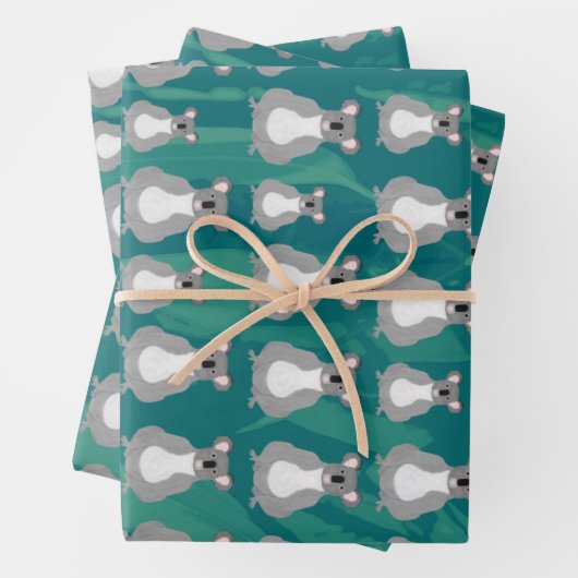Koalas Wrapping Paper Sheets Geschenkpapier Set (Beispiel)