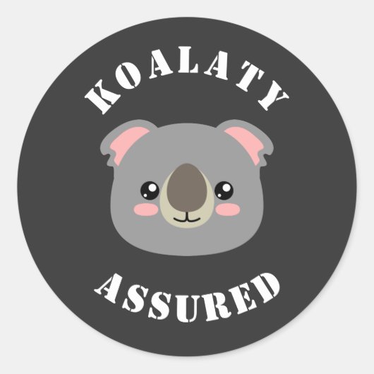 Koalaty Assured Runder Aufkleber (Vorderseite)