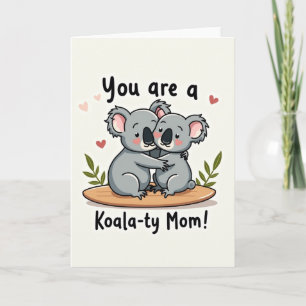 Koalaty Mama Illustrationskarte Karte