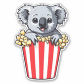 Koalaty Popcorn Aufkleber (Vorderseite)