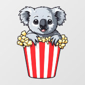 Koalaty Popcorn Fensteraufkleber (Blatt)