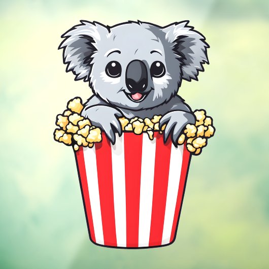 Koalaty Popcorn Fensteraufkleber (Blatt 3)