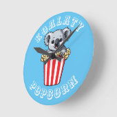 Koalaty Popcorn Runde Wanduhr (Winkel)