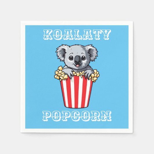 Koalaty Popcorn Serviette (Vorderseite)