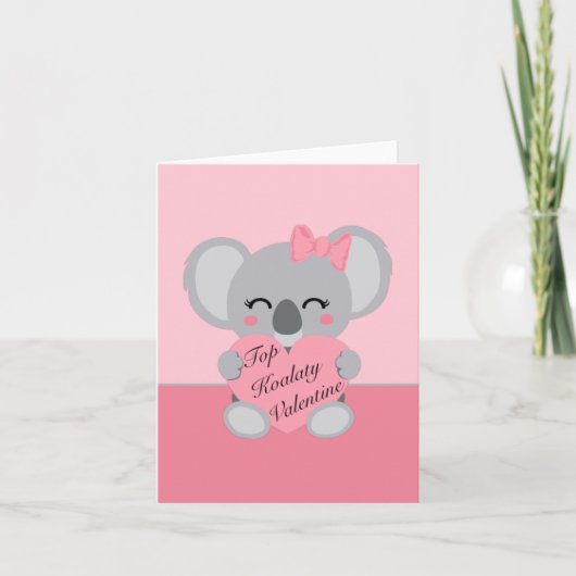 Koalaty Valentine Card Karte (Vorderseite)