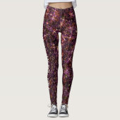 Koaleszierende Quarks Subatomare Galaxie Glitzer C Leggings (Vorderseite)