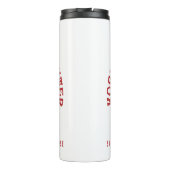 Koalifizierter Feuerwehrmann / Feuerwehrmann mit F Thermosbecher (Rückseite)