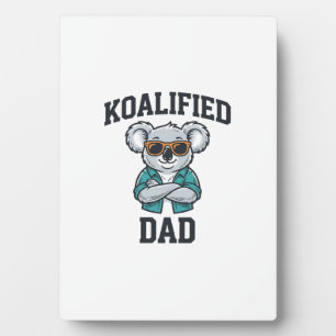 Koalifizierter Papa Süßes Koala-Vater-Shirt-Design Fotoplatte