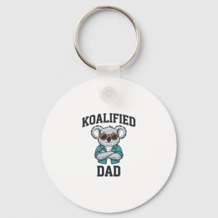 Koalifizierter Papa Süßes Koala-Vater-Shirt-Design Schlüsselanhänger