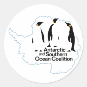 Koalitionskleber für den Antarktischen und südlich Runder Aufkleber