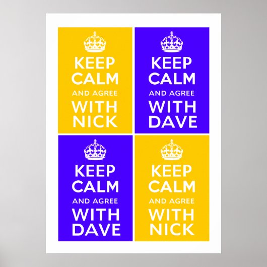 Koalitionsregierung ~ UK Poster (Vorne)