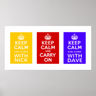 Koalitionsregierung ~ UK Poster