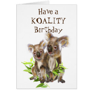 Koality Birthday Funny Animal Koala Bear