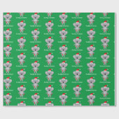 Koality Christmas Koala Bär mit Lichterumschlag Geschenkpapier (Flach)