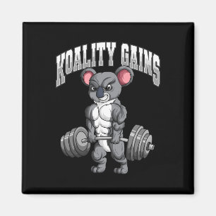 Koality Gains Fitness Gym Koala Bodybuilding Magnet