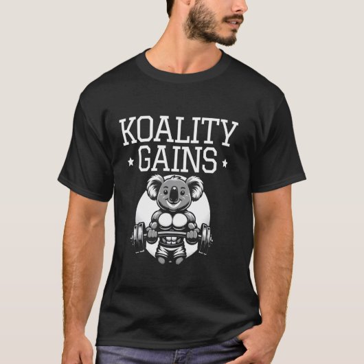 Koality gewinnt Funny Koala Interval Training Gym  T-Shirt (Vorderseite)