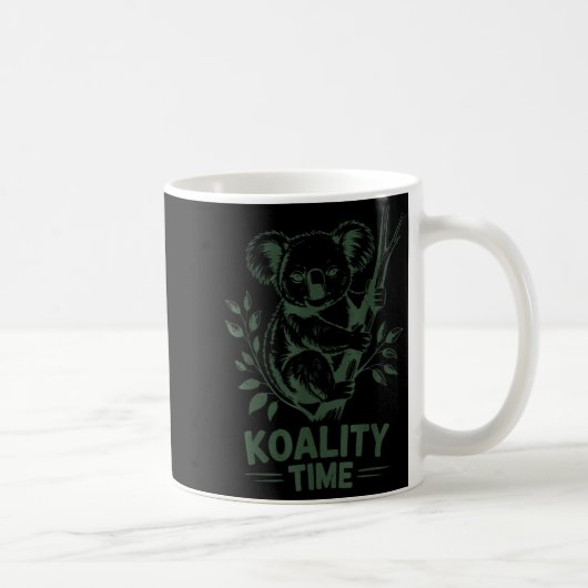 Koality Time Funny Koala Bear Sleep Men Women Girl Kaffeetasse (Rechts)