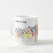 Koba: Fahren der Pferde Kaffeetasse (Vorderseite Links)