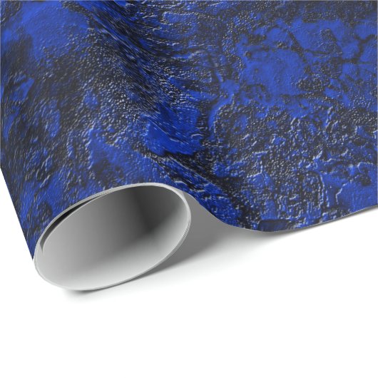 Kobalblau Geschenkpapier (Rolleneckpunkt)