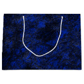 Kobalblau Große Geschenktüte (Vorderseite)