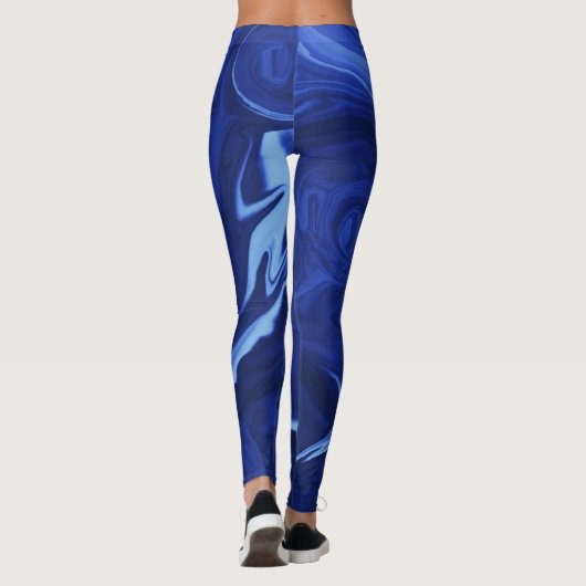 Kobalblau Leggings (Rückseite)