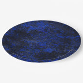 Kobalblau Pappteller (Schrägansicht)