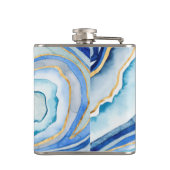 Kobalt-Achat II des Monogramm-| Flachmann (Rückseite)