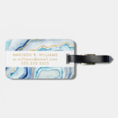 Kobalt-Achat II Gepäckanhänger (Rückseite horizontal)