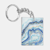 Kobalt-Achat II Schlüsselanhänger (Vorderseite links)