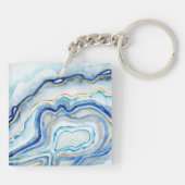 Kobalt-Achat II Schlüsselanhänger (Rückseite)