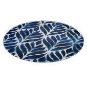 Kobalt-Aquarell deckt IV mit Ziegeln Schneidebrett (Ecke)