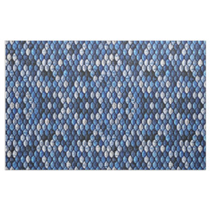 Kobalt-Blau-Fisch-Skala-metallisches Blick-Muster Stoff