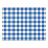 Kobalt-Blau-Gingham-/Büffel-Karo-Tischdecke Tischdecke (Vorderseite (Horizontal))