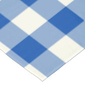 Kobalt-Blau-Gingham-/Büffel-Karo-Tischdecke Tischdecke (Schrägansicht)