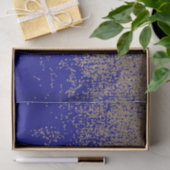 Kobalt-Blau-GoldGlitzer Ombre Steigung Seidenpapier (Geschenk)