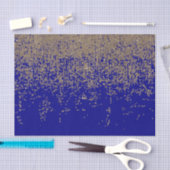 Kobalt-Blau-GoldGlitzer Ombre Steigung Seidenpapier (Handwerk)