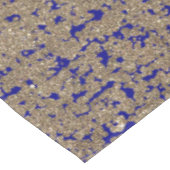 Kobalt-Blau-GoldGlitzer Ombre Steigung Tischdecke (Schrägansicht)