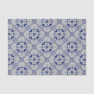 Kobalt-Blau-Keramik-Fliese Seidenpapier