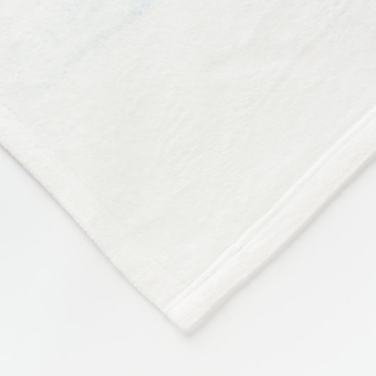 Kobalt-Blau-Vieh - Hahn Fleecedecke (Ecke)