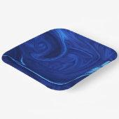 Kobalt-blaue Hintergrundplatte Pappteller (Gewinkelt)
