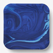 Kobalt-blaue Hintergrundplatte Pappteller (Vorderseite)