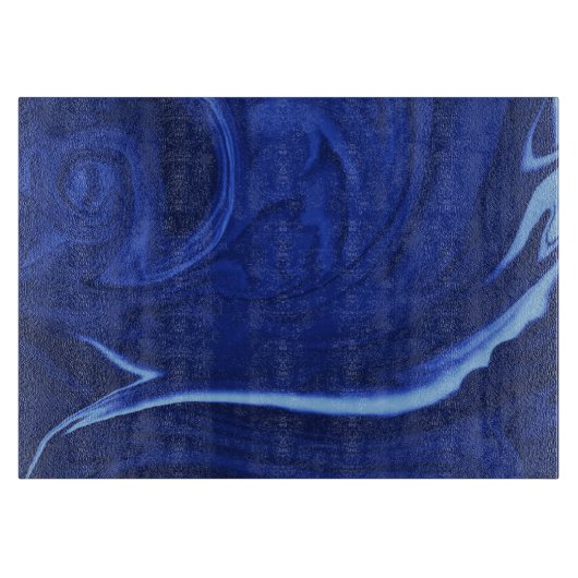 Kobalt Blauer Stein und Talisman Schneidebrett (Vorderseite)