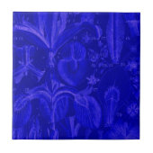 Kobalt Blauer Ton Fliese (Vorderseite)