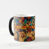 Kobalt "Ererbte Kunst" Morphing Verwandlungstasse (Vorderseite Links)