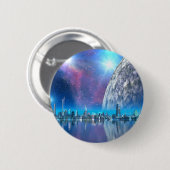 Kobalt-Insel-Städte des zukünftigen Knopfes/des Button (Vorne & Hinten)