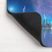 Kobalt-Insel-Städte des zukünftigen Mousemat Mousepad (Ecke)