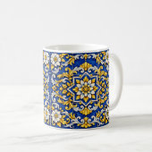 Kobalt-Scroll-Azulejo-Tasse Kaffeetasse (VorderseiteRechts)