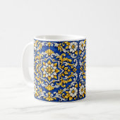 Kobalt-Scroll-Azulejo-Tasse Kaffeetasse (Vorderseite Links)